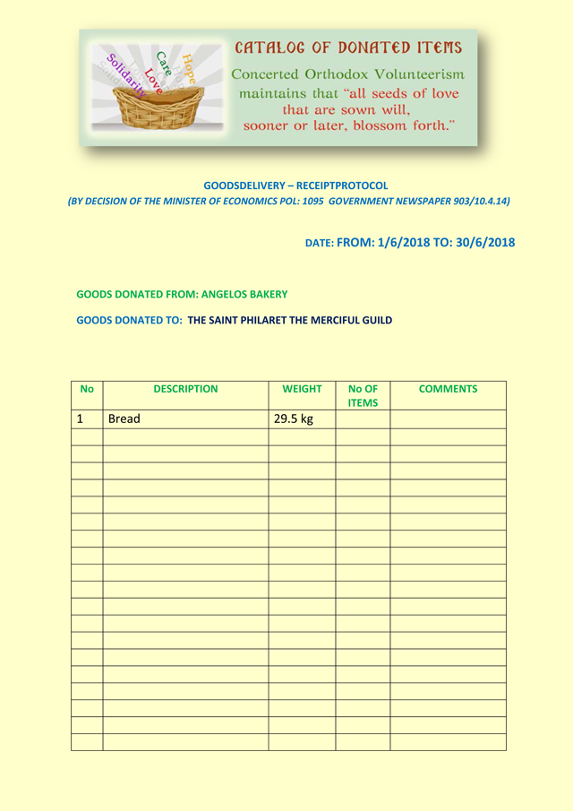 Compilation-of-the-monthly-donations-from-the-angelos-bakery-from-1.6.2018-to-30